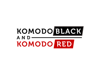 Komodo Black and Komodo Red logo design by checx