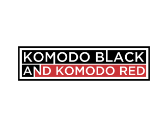 Komodo Black and Komodo Red logo design by oke2angconcept