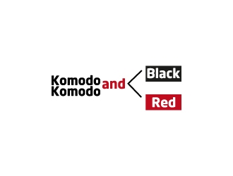 Komodo Black and Komodo Red logo design by aryamaity