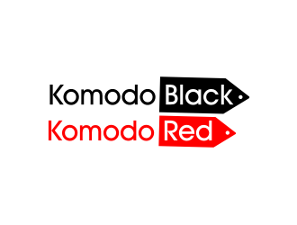 Komodo Black and Komodo Red logo design by clayjensen