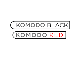 Komodo Black and Komodo Red logo design by clayjensen