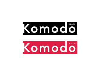 Komodo Black and Komodo Red logo design by ageseulopi