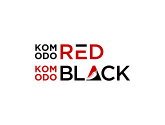 Komodo Black and Komodo Red logo design by Shina