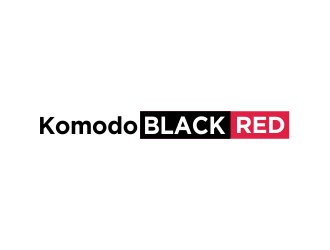 Komodo Black and Komodo Red logo design by haidar