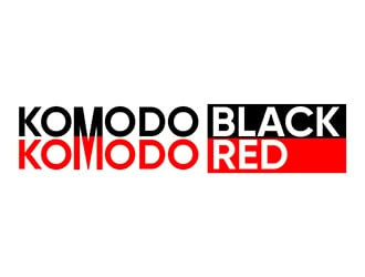 Komodo Black and Komodo Red logo design by SteveQ