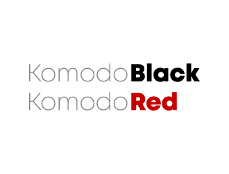 Komodo Black and Komodo Red logo design by Ultimatum