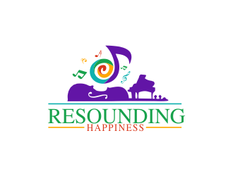 ReSounding Happiness logo design by giphone