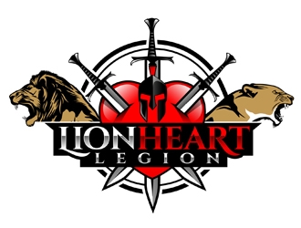 LionHeart Legion logo design by DreamLogoDesign
