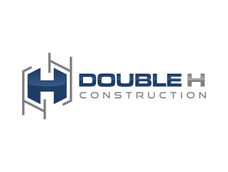 Double H Construction logo design by Gopil
