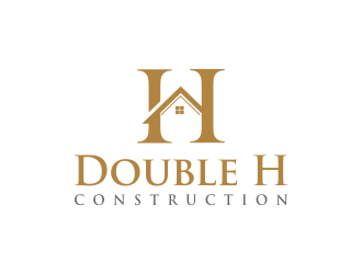 Double H Construction logo design by Mahrein