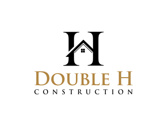 Double H Construction logo design by Mahrein