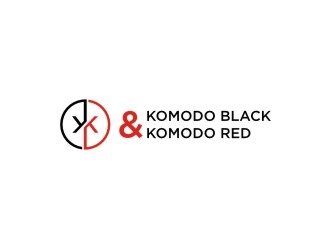 Komodo Black and Komodo Red logo design by sabyan