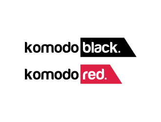 Komodo Black and Komodo Red logo design by GemahRipah