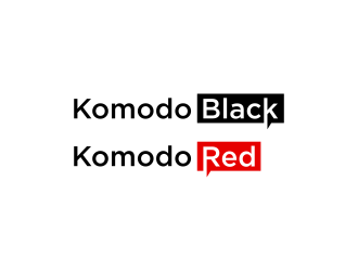 Komodo Black and Komodo Red logo design by .::ngamaz::.