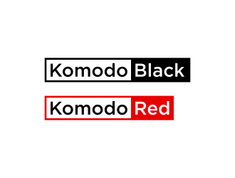 Komodo Black and Komodo Red logo design by .::ngamaz::.