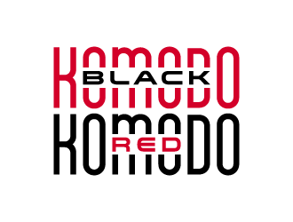 Komodo Black and Komodo Red logo design by Andri
