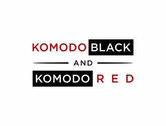 Komodo Black and Komodo Red logo design by christabel