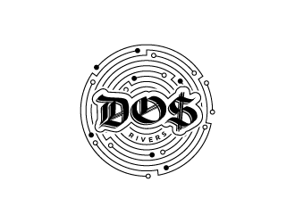 Dos Rivers logo design by WRDY