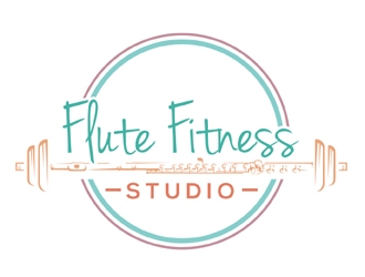 Flute Fitness Studio logo design by MAXR