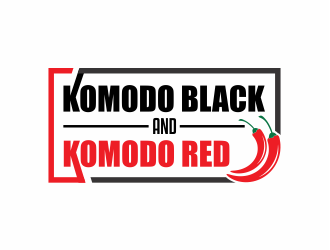Komodo Black and Komodo Red logo design by up2date