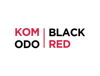 Komodo Black and Komodo Red logo design by excelentlogo