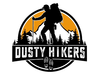 www.dustyhikers.com - Dusty Hikers logo design by PrimalGraphics