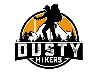 www.dustyhikers.com - Dusty Hikers logo design by PrimalGraphics