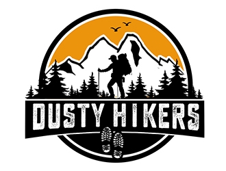 www.dustyhikers.com - Dusty Hikers logo design by PrimalGraphics
