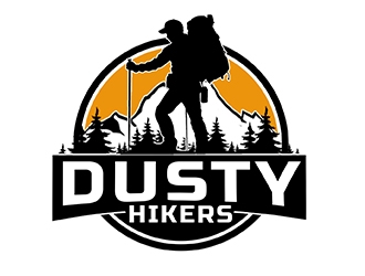 www.dustyhikers.com - Dusty Hikers logo design by PrimalGraphics