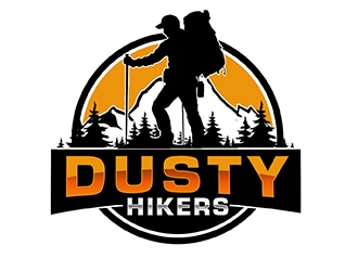 www.dustyhikers.com - Dusty Hikers logo design by PrimalGraphics