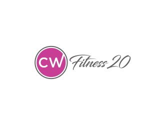 CW Fitness 20 logo design by oke2angconcept
