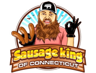 Hoodoo Brown BBQ/ Sausage king of Connecticut logo design by Suvendu