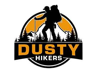 www.dustyhikers.com - Dusty Hikers logo design by PrimalGraphics