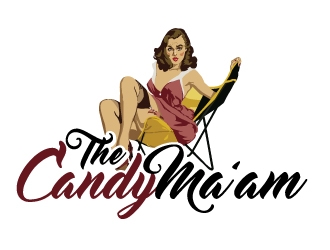 The CandyMa’am logo design by AamirKhan