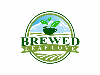 Brewed Leaf Love logo design by cahyobragas