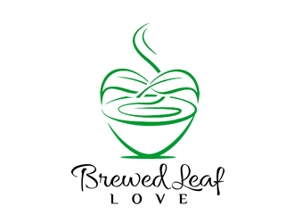 Brewed Leaf Love logo design by Coolwanz