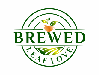 Brewed Leaf Love logo design by cahyobragas