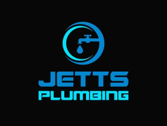 JETTS Plumbing logo design by aryamaity