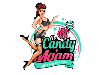 The CandyMa’am logo design by Suvendu