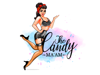 The CandyMa’am logo design by Suvendu