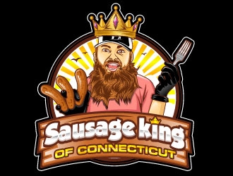 Hoodoo Brown BBQ/ Sausage king of Connecticut logo design by Suvendu