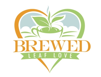 Brewed Leaf Love logo design by DreamLogoDesign
