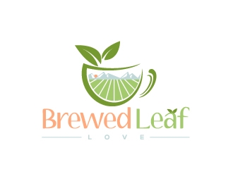 Brewed Leaf Love logo design by Upoops