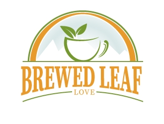 Brewed Leaf Love logo design by Upoops