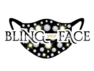 Bling Your Face logo design by Roma