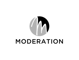 Moderation logo design by kurnia