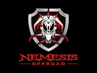 Nemesis Offroad logo design by cybil