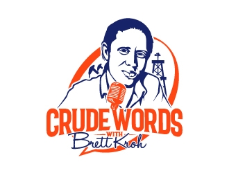 Crude Words with Brett Kroh  logo design by Aelius