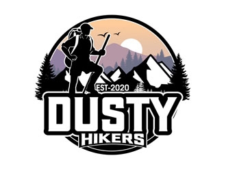 www.dustyhikers.com - Dusty Hikers logo design by DreamLogoDesign