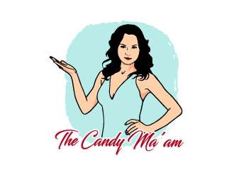 The CandyMa’am logo design by japon